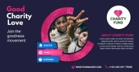 charity fundraising Facebook Shared Image template