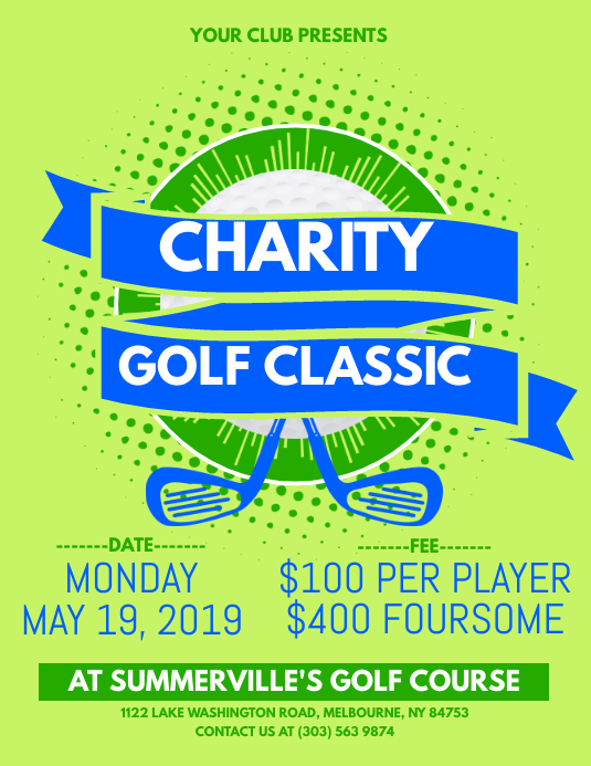 Charity Golf Classic Flyer Template PosterMyWall