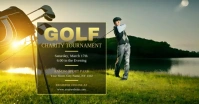 Charity Golf Tournament Ad Template Facebook Shared Image