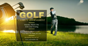 Charity Golf Tournament Ad Template Facebook Shared Image