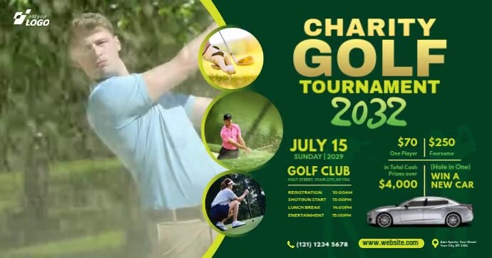 Charity Golf Tournament Ad Template | PosterMyWall