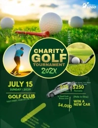 Charity Golf Tournament Pamflet (Letter AS) template