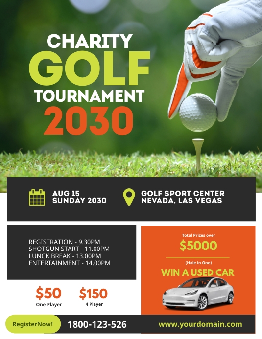Charity Golf Tournament Flyer Template PosterMyWall