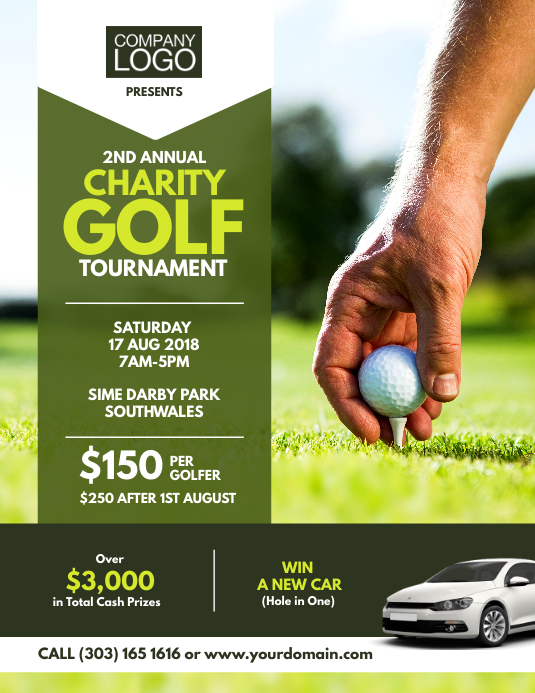 Charity Golf Tournament Flyer Poster Template PosterMyWall