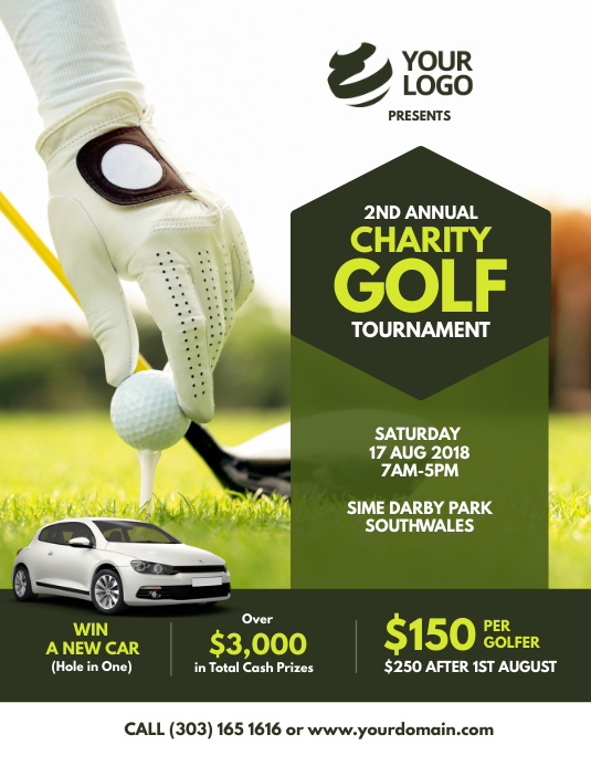 Charity Golf Tournament Flyer Poster | PosterMyWall