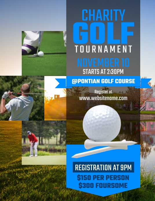 Charity Golf Tournament Flyer Template PosterMyWall