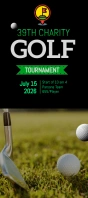 Charity Golf Tournament Rack Card Tarjeta de estantería template