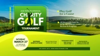 Charity Golf Tournament Twitter Post template