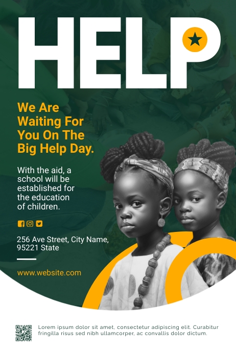 Charity Help Flyer Template | PosterMyWall