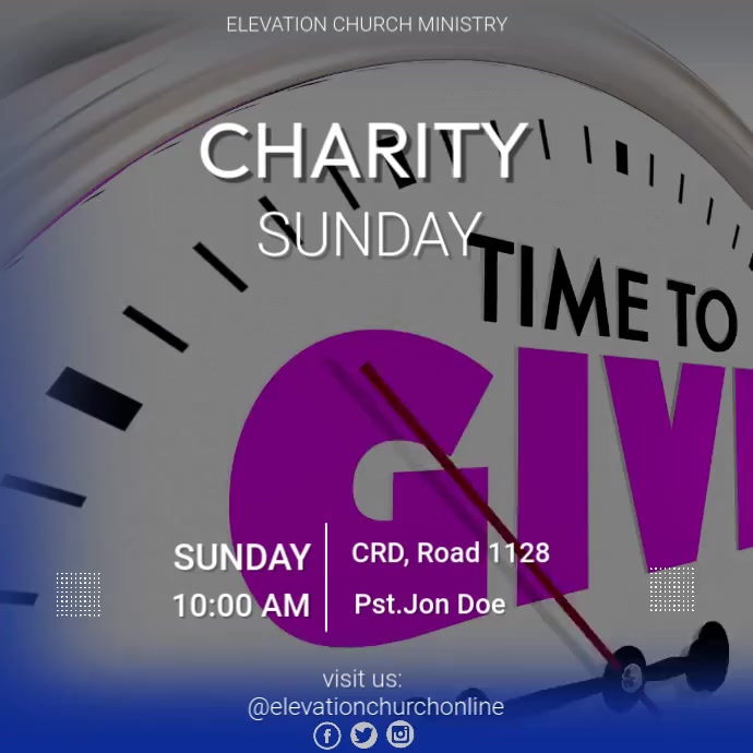 CHARITY SERVICE (5) Instagram Post template