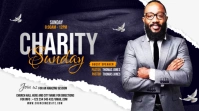 charity sunday Post di Twitter template