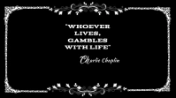 Charlie Chaplin Silent Movie Card Affichage numérique (16:9) template