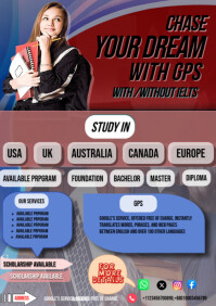 Chase Your Dream A4 template