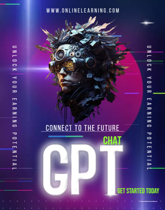 Chat GPT Flyer Template 海报/墙板