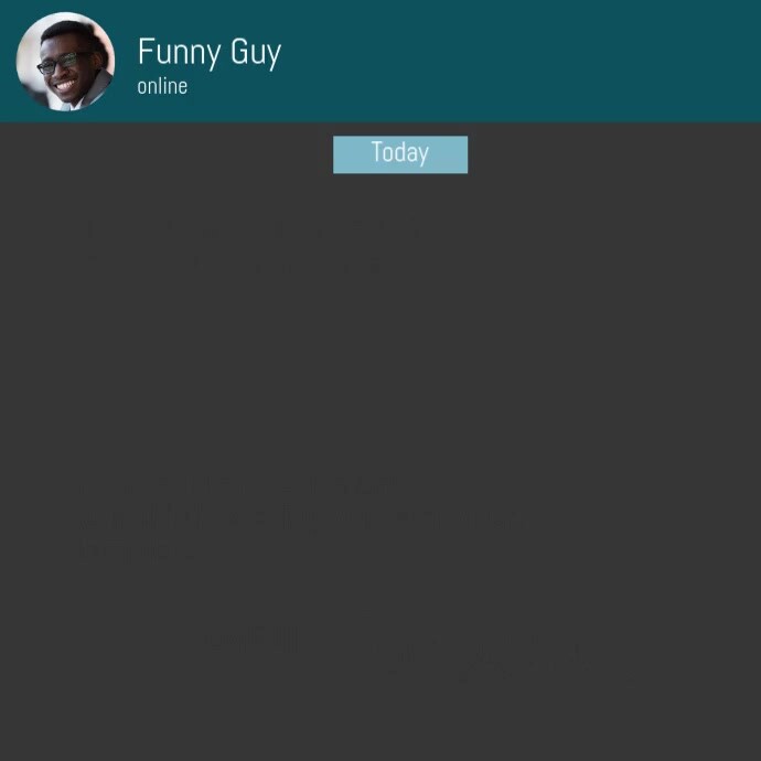 Chat Simulation Square Video Template Postermywall