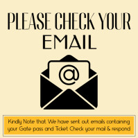 CHECK EMAIL Message Instagram template
