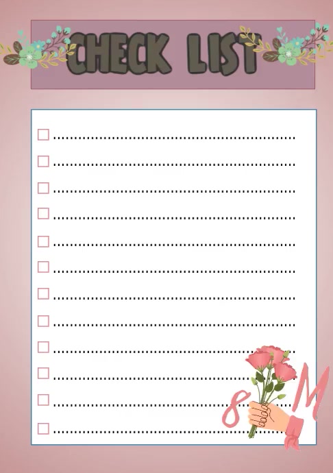 Check List Template PosterMyWall