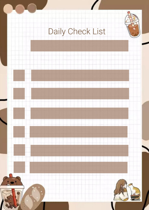 Checklist Format Poster Check list Template | PosterMyWall