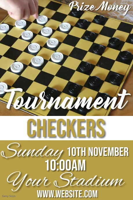 checkers Template | PosterMyWall