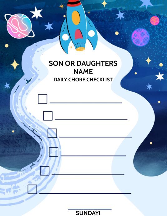 CHECKLIST Flyer (Letter pang-US) template