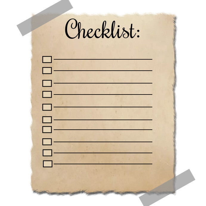 Checklist Template | PosterMyWall
