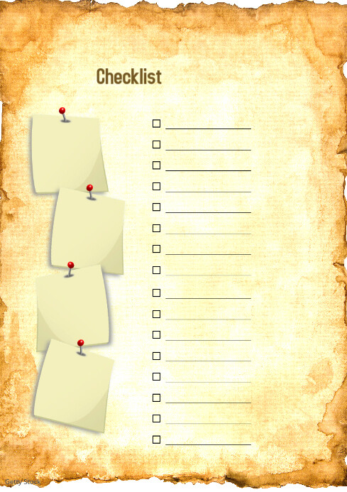 Checklist Template | PosterMyWall