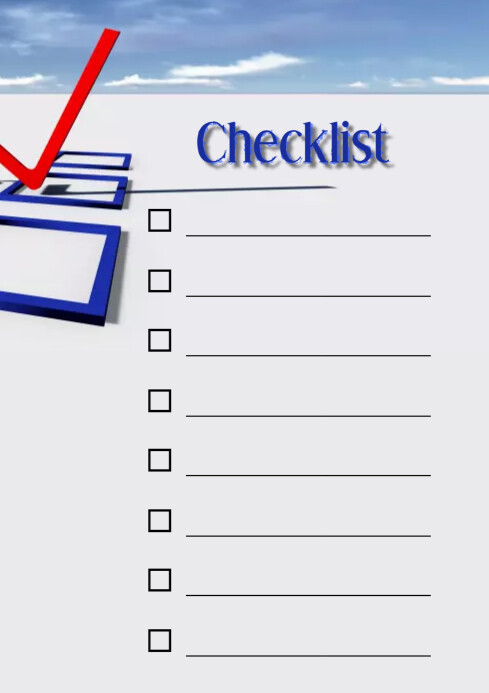 Checklist Template | PosterMyWall
