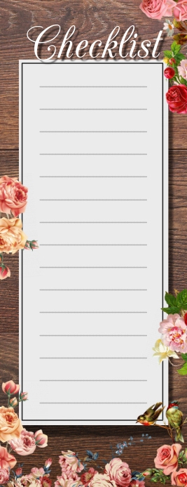 Checklist Format Poster Copy of checklist | PosterMyWall