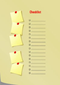 Checklist Format Poster Checklist Template | PosterMyWall