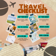 Checklist for Unforgettable Journeys Instagram Post template