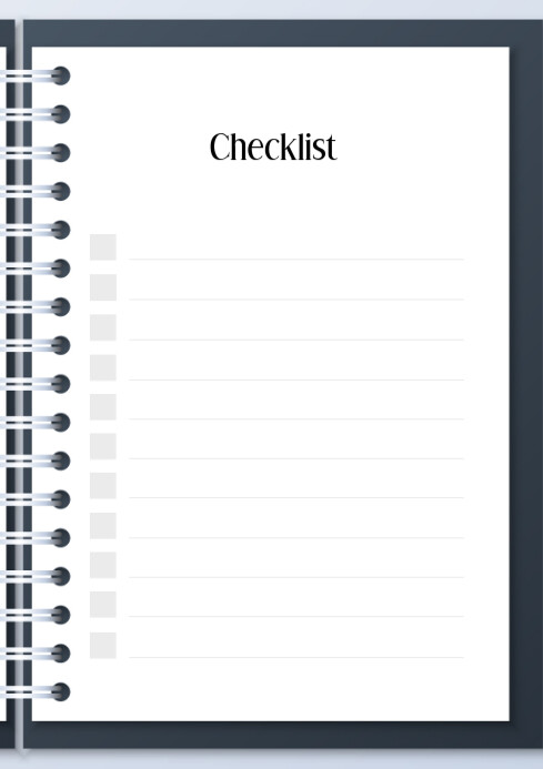 Checklist_notebook Template | PosterMyWall