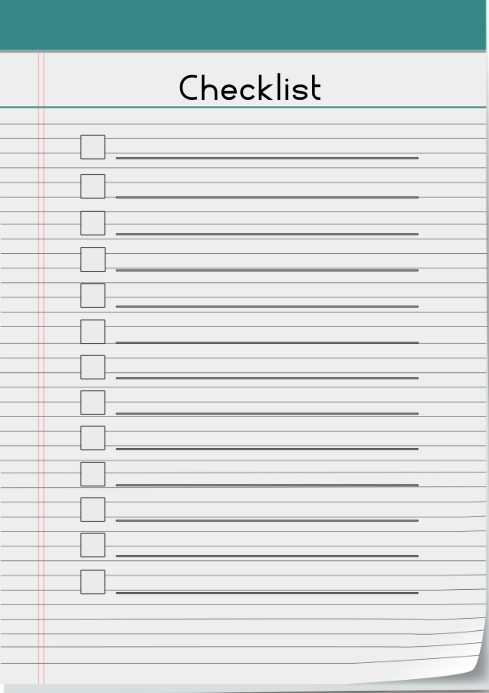Blank Checklist Template For Teachers