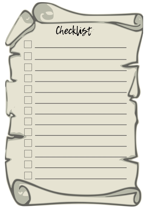 Checklist_old book Template | PosterMyWall