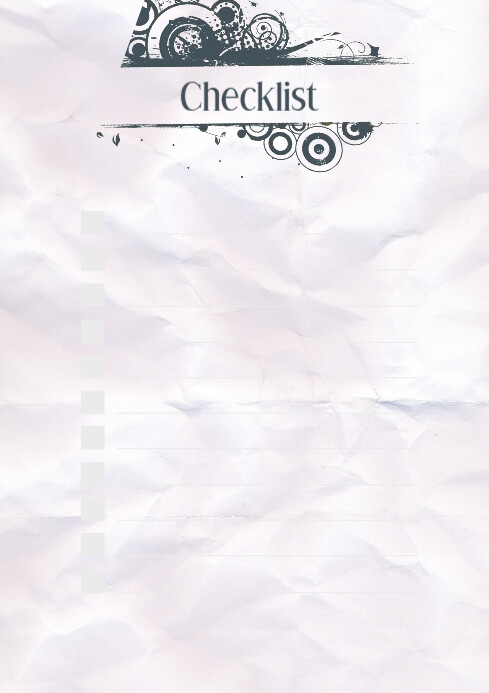 Checklist_paper Template | PosterMyWall