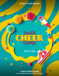 Cheer Camp Flyer Template for Youth Sports Programs