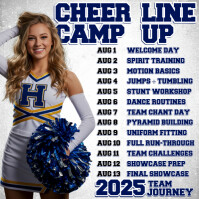 Cheer Camp Journey Post Instagram template