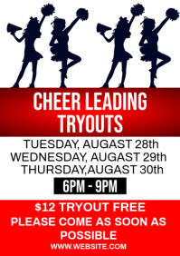 Cheer Camp poster A4 template