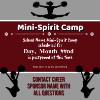 Cheer Cancellation Instagram Post template