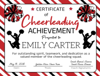 Cheerleader Certificate Flyer (US Letter) template
