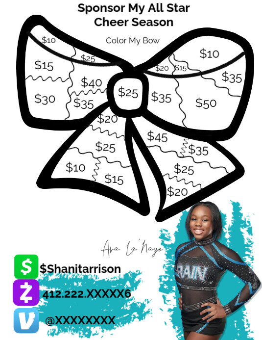 Cheerleader Fundraiser Template PosterMyWall