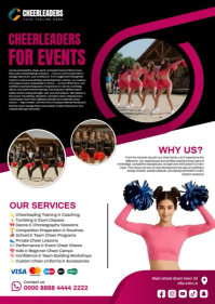 Cheerleader video template A6