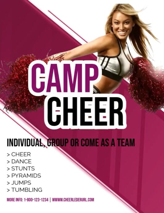 Cheerleading Camp Template | PosterMyWall