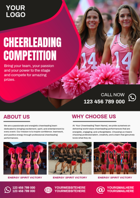 Cheerleading Competition Template | PosterMyWall
