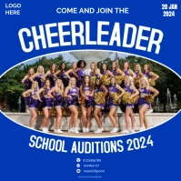 Cheerleading  flyers Message Instagram template
