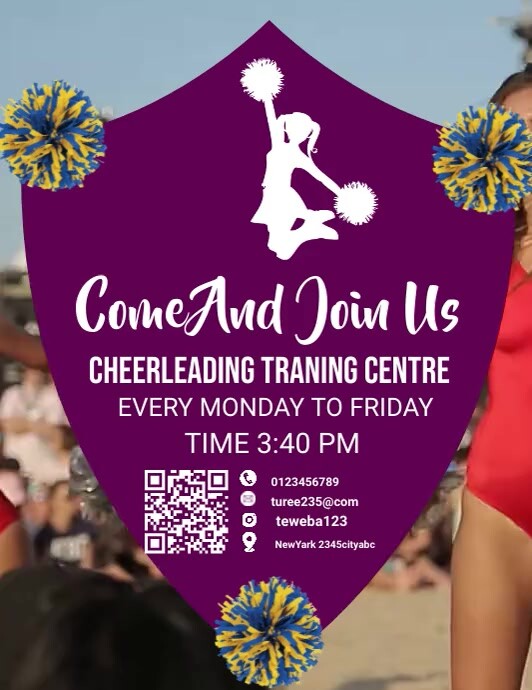 Cheerleading flyers Template PosterMyWall Cheerleading flyers Template PosterMyWall