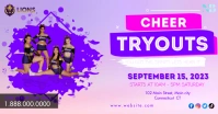 Cheerleading Poster/Flyer Facebook Shared Image template
