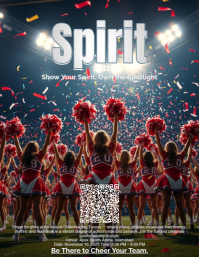 Cheerleading Tryouts Flyer Template – Youth Sports Event Poster Design