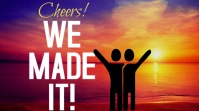 Cheers, We made it Poster! Præsentation (16:9) template