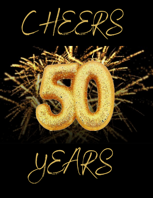Cheers 50 Years Template PosterMyWall cheers-50-years-template-postermywall