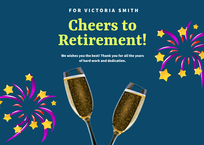 Modele Cheers To Retirement Invitation Card Postermywall Modele Cheers To Retirement Invitation Card Postermywall